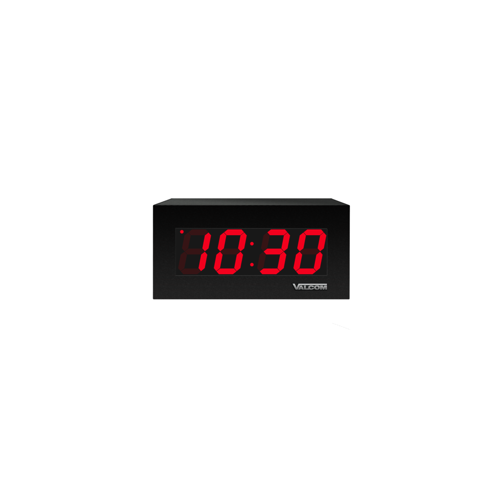VIP-D425A IP PoE Digital Clock, 2.5-Inch, 4-Digits, Black