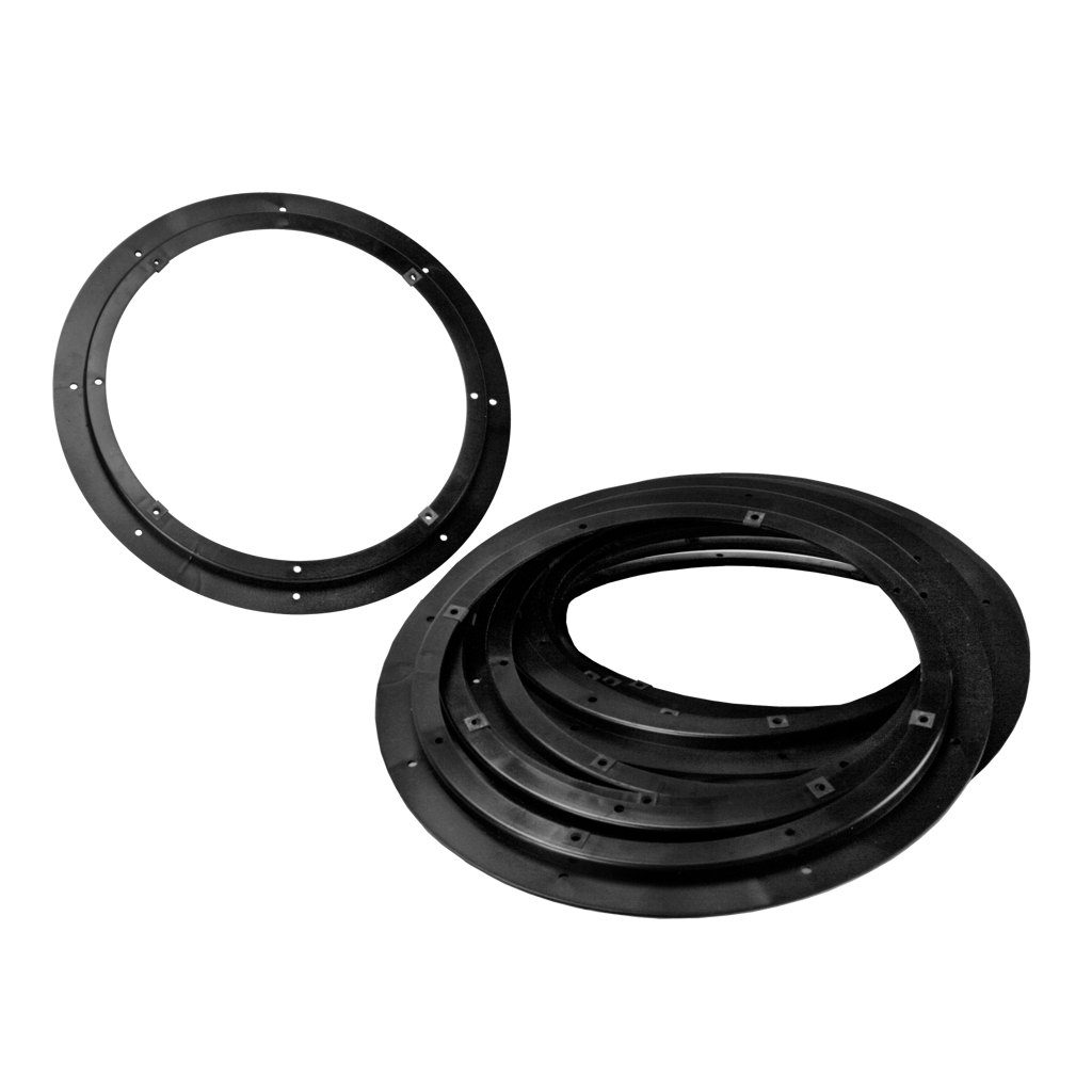 V-9912P-12 Mounting Ring for 8-Inch Speakers, Post-Construction, Plastic, 12 Pack